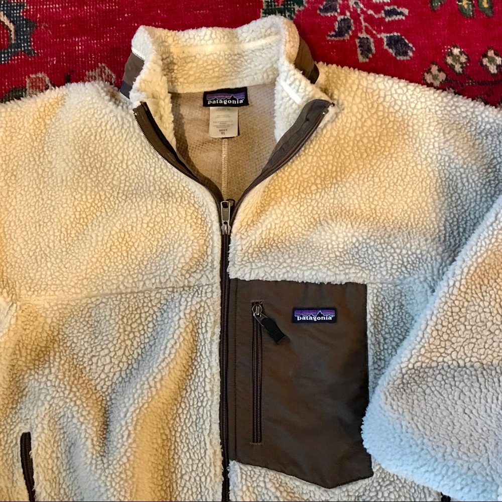 Patagonia Retro X . Oatmeal with Coffee Trim XL